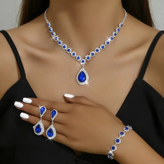 Himmelszauber - Galvanisiertes Strass-Schmuckset