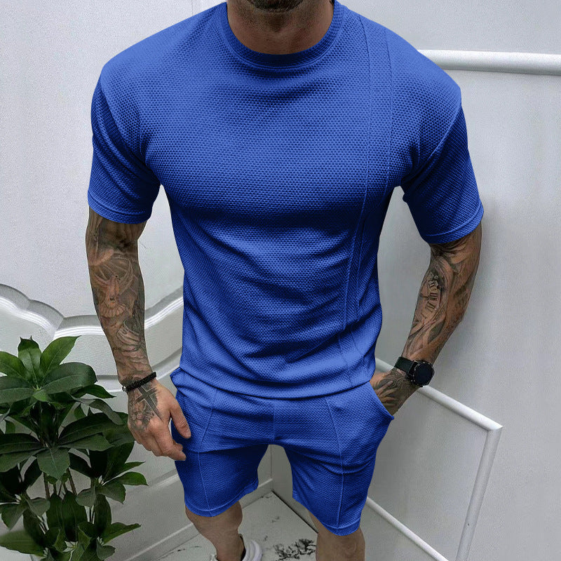 Herren Kurzarm-T-Shirt und Shorts Set
