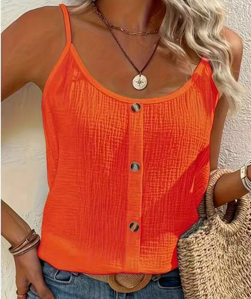 Damen lässige einfarbige Camisole