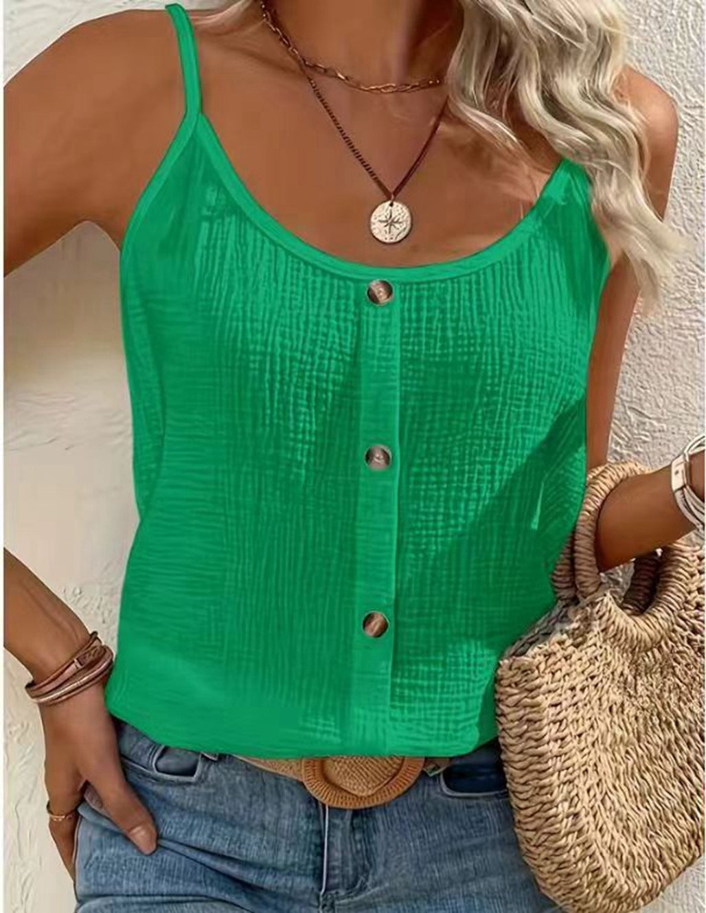 Damen lässige einfarbige Camisole