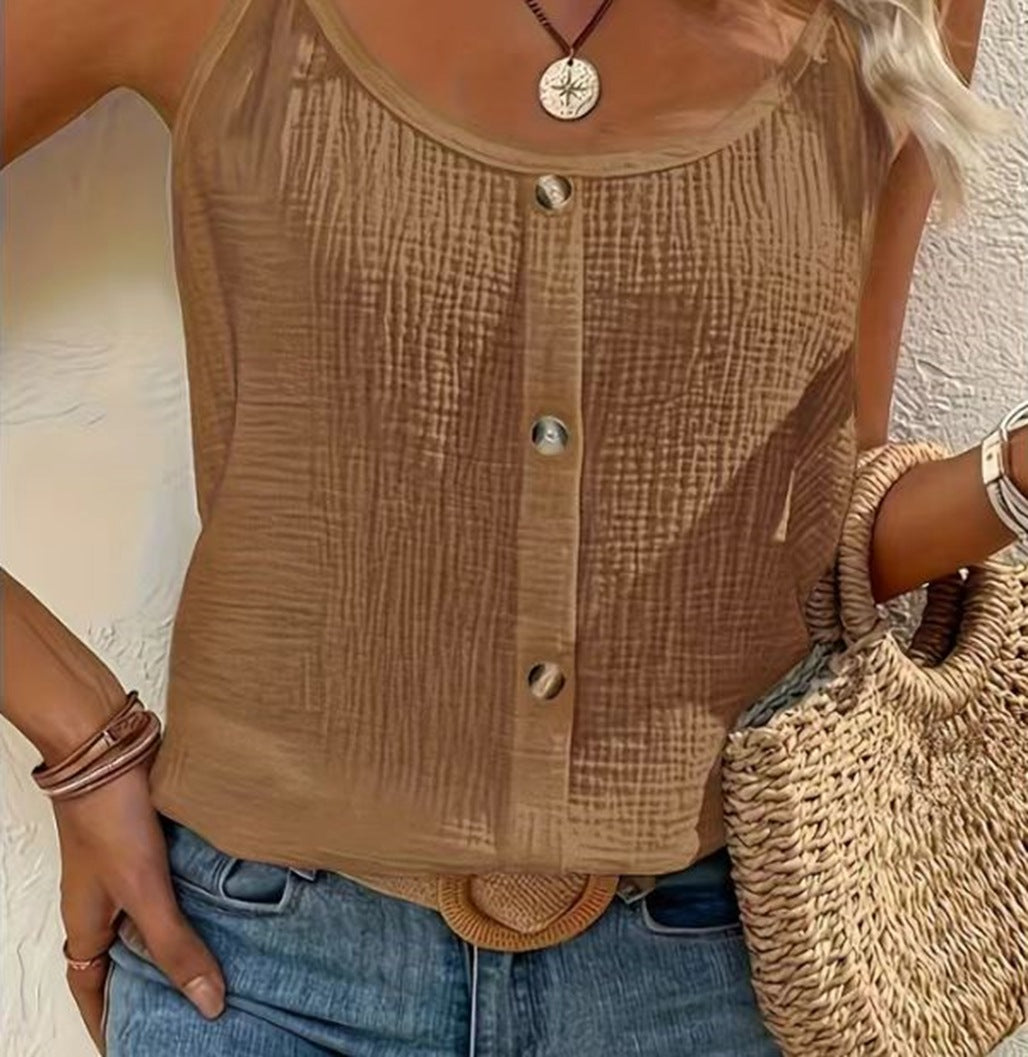 Damen lässige einfarbige Camisole