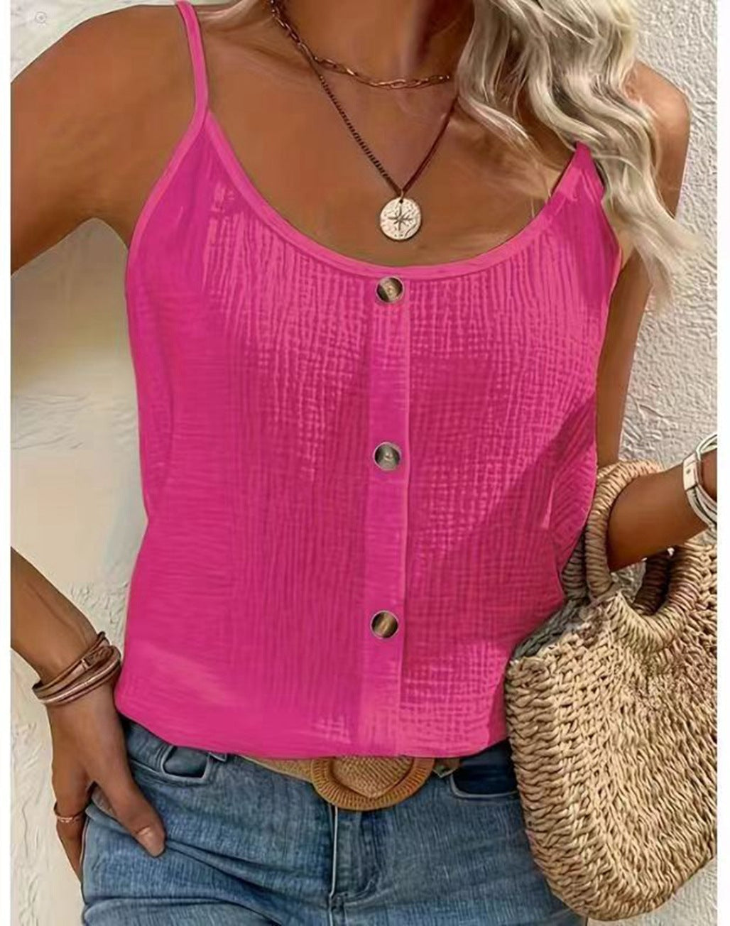 Damen lässige einfarbige Camisole