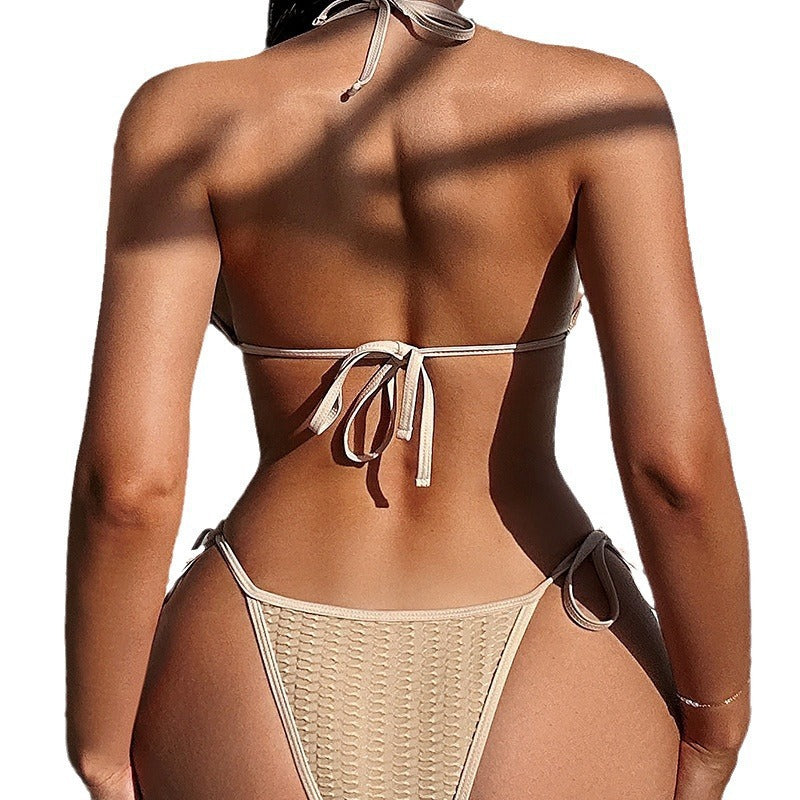 Damen-Bikini-Badeanzug mit Schnürung