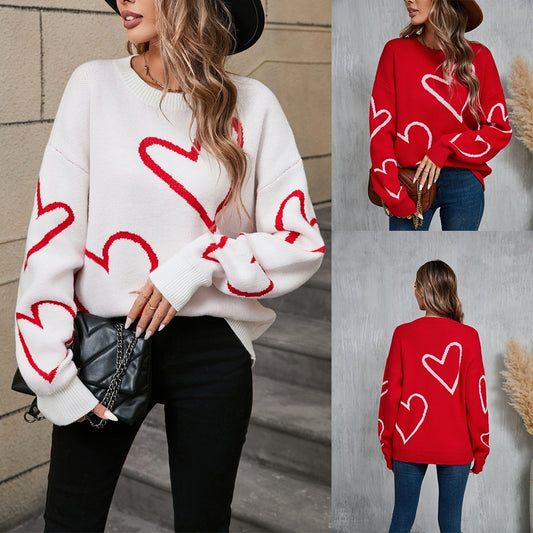 Valentinstagspullover für Damen