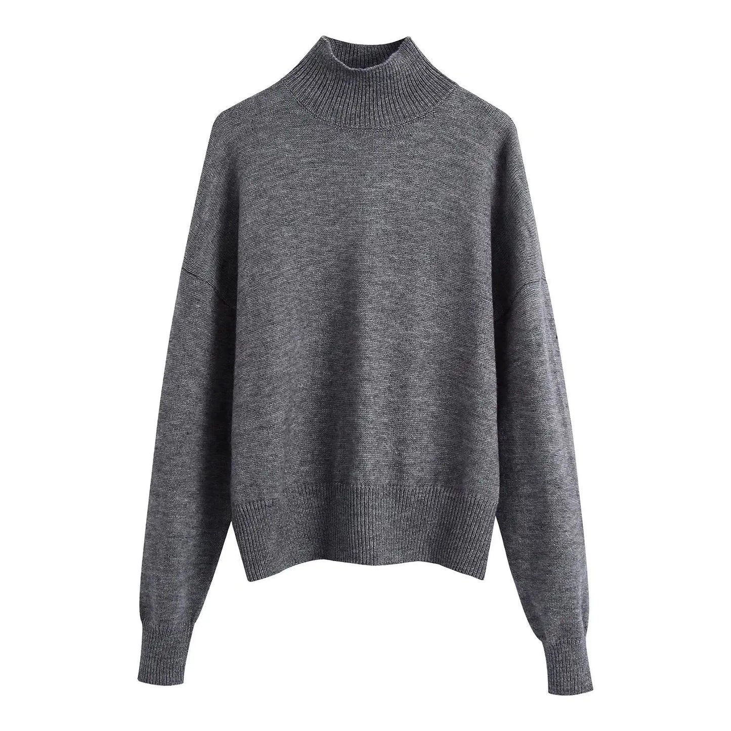 Halbhoher Rundhals Pullover