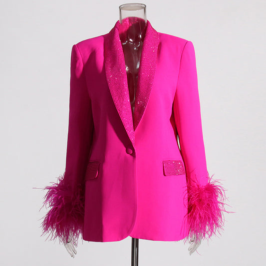 Eleganter Damenanzug aus feinem Polyester
