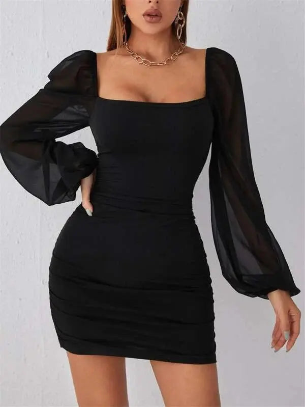 Kleid mit hoher taille für Damen