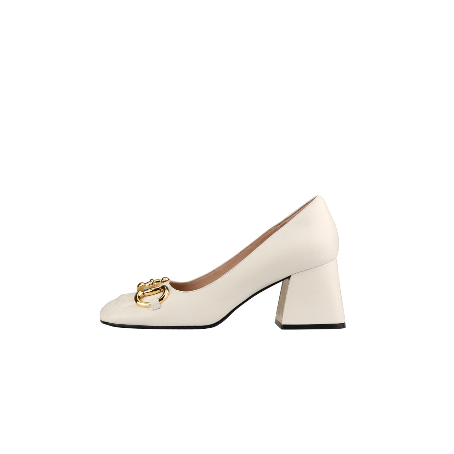 Damen Retro Mary Jane Schuhe mit dicken hohen Absätzen und Schnallen