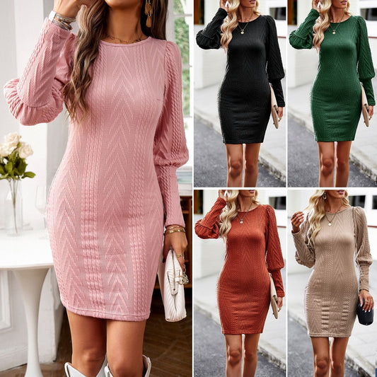 Eleganter Schlank-umwickelter Strickrock