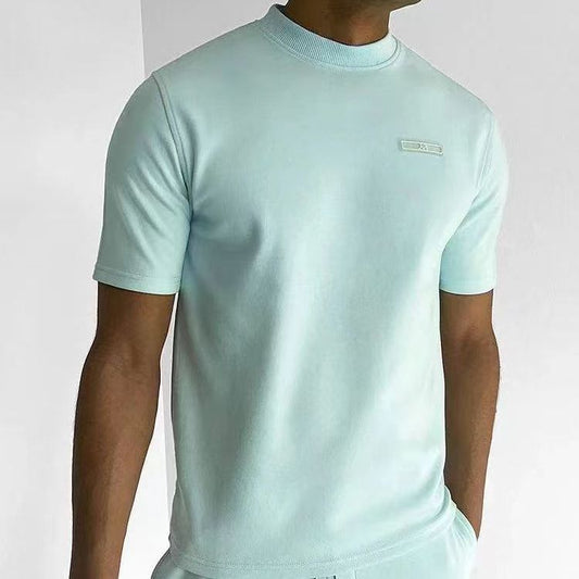 Herren Kurzarm-Shorts Set aus Kupfer-Ammoniakfaser