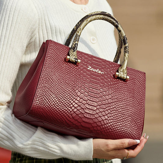 Damen-Handtasche aus echtem Leder