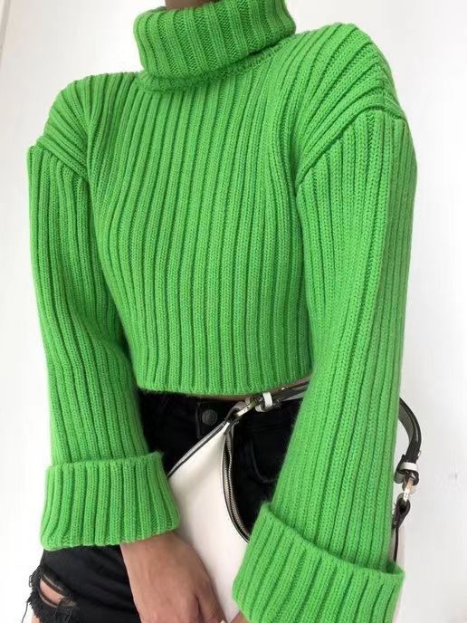 Pullover für Damen, gestreift, im kurzen Stil - FashionGlam