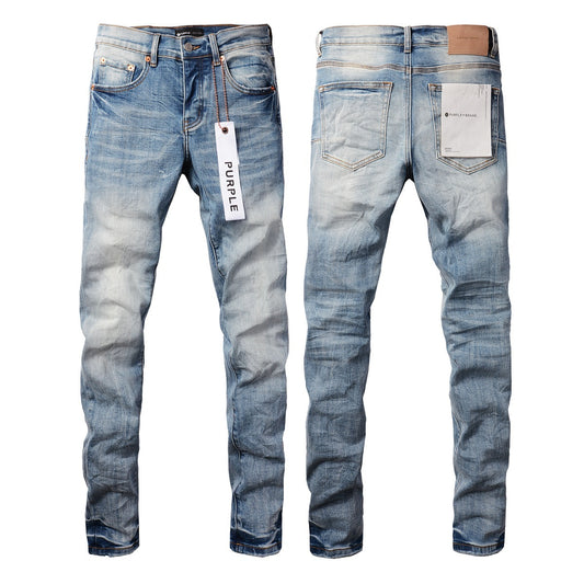 Streetstyle Blaue Patch Jeans für Männer