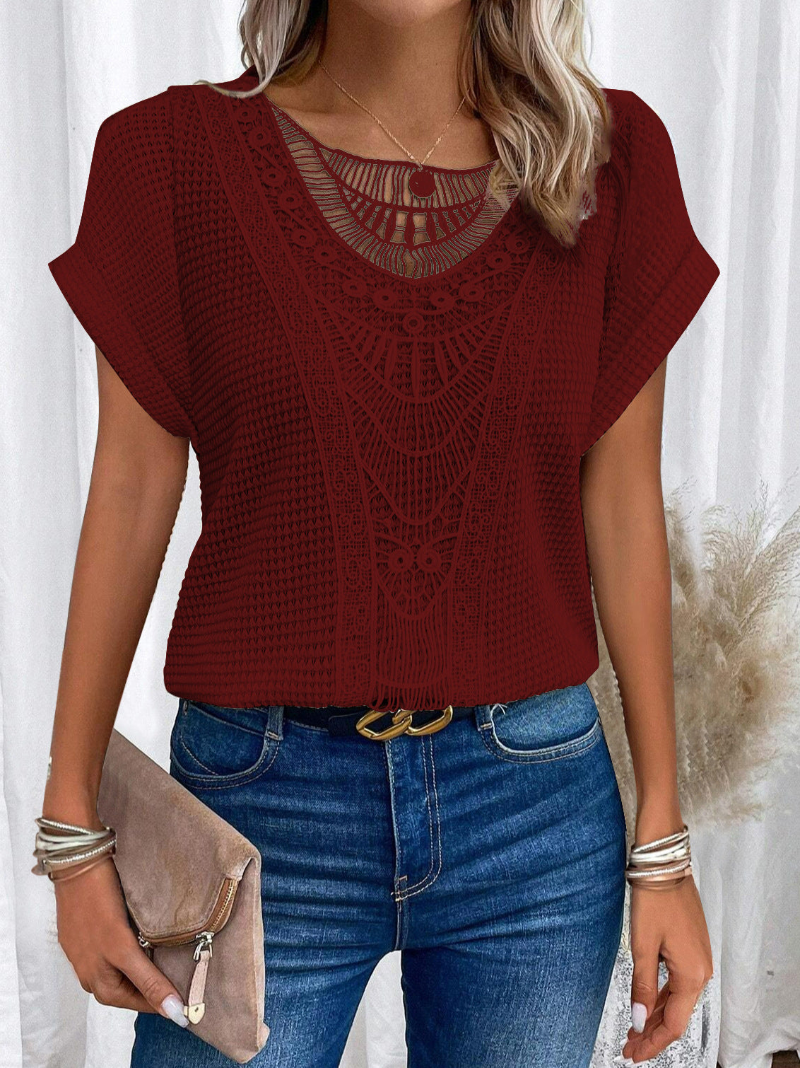 Kurzarm T-Shirt für Damen