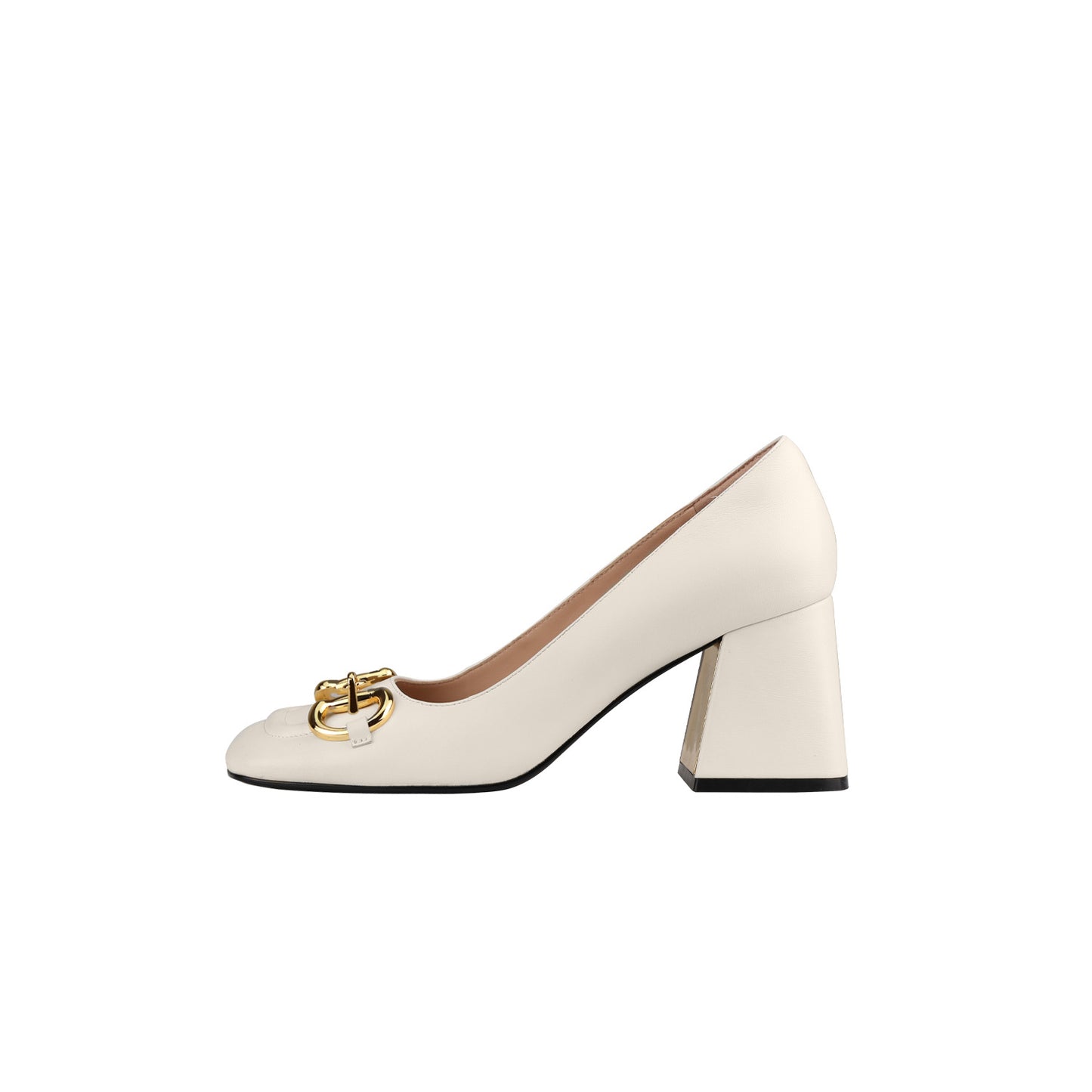 Damen Retro Mary Jane Schuhe mit dicken hohen Absätzen und Schnallen
