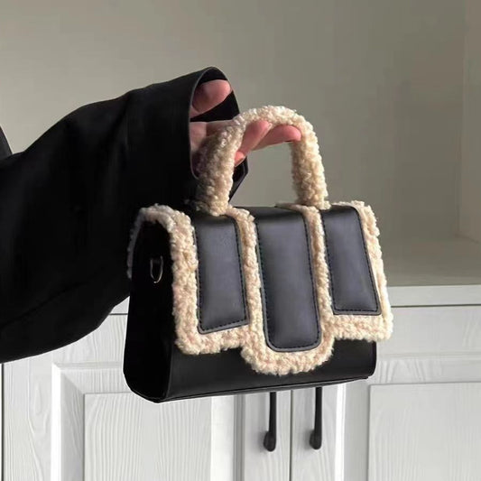 Wollene Tragbare und Modische Crossbody-Tasche
