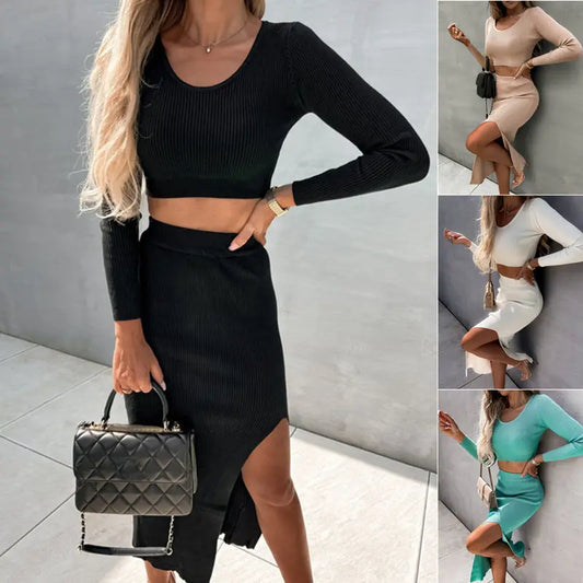 Maxikleid Zweiteiliges Set Damen