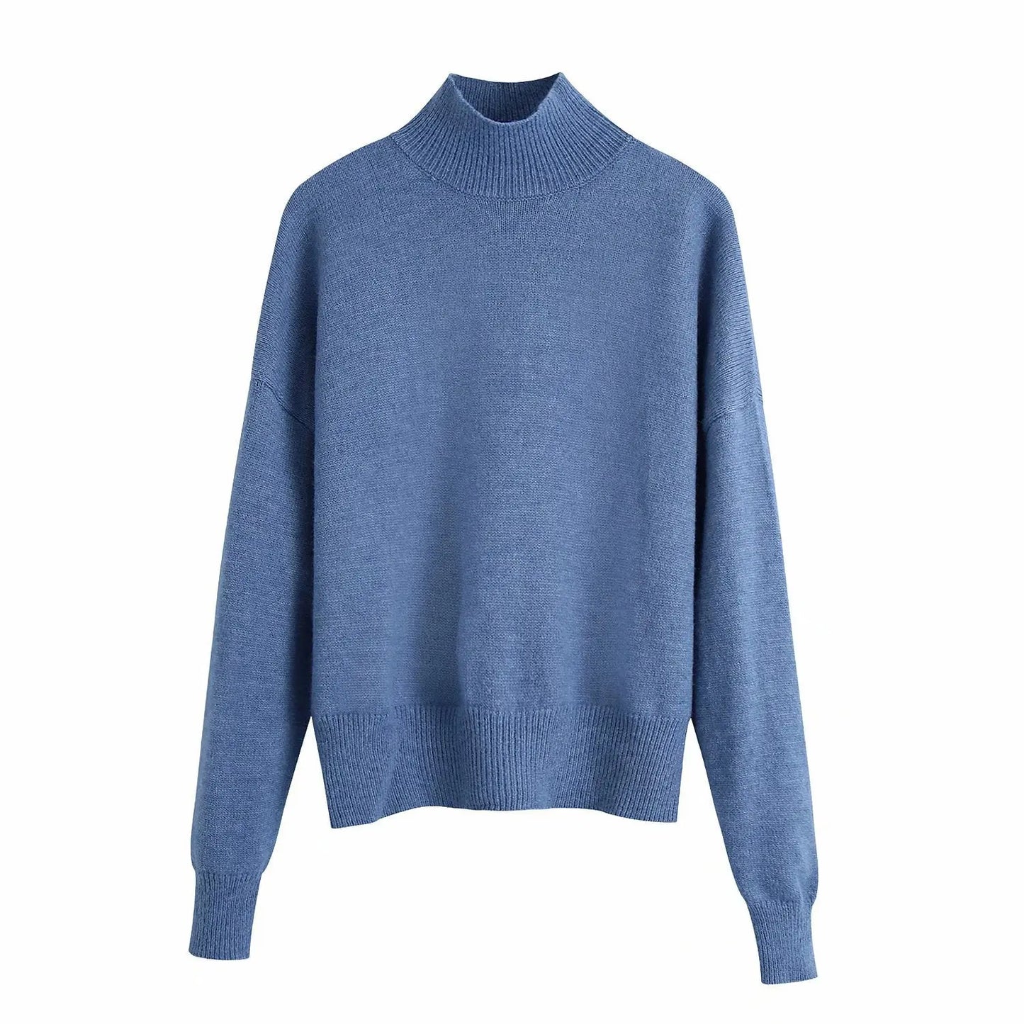 Halbhoher Rundhals Pullover