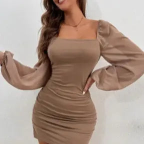 Kleid mit hoher taille für Damen