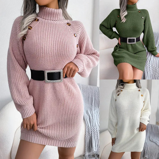 Langarm  Pullover Kleid