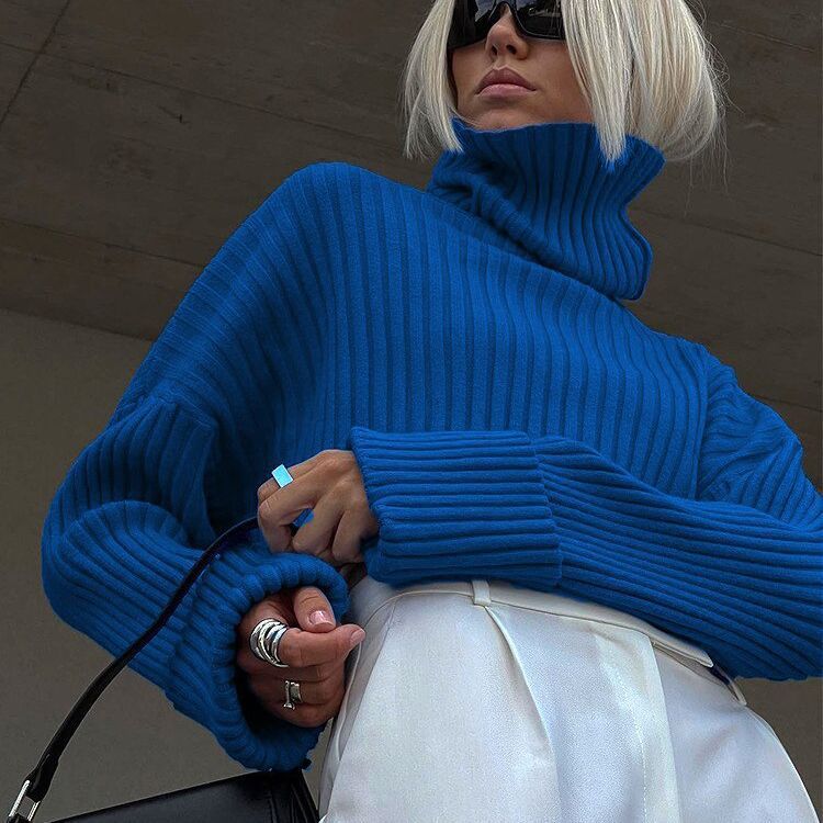 Pullover für Damen, gestreift, im kurzen Stil - FashionGlam