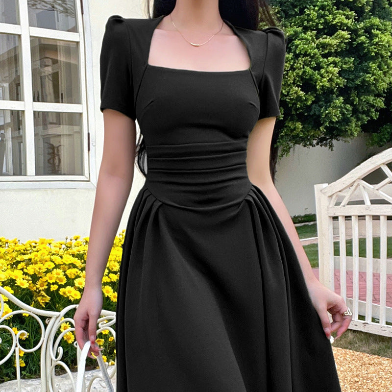 Damenmode Kurzarmkleid im Frühlingsstil