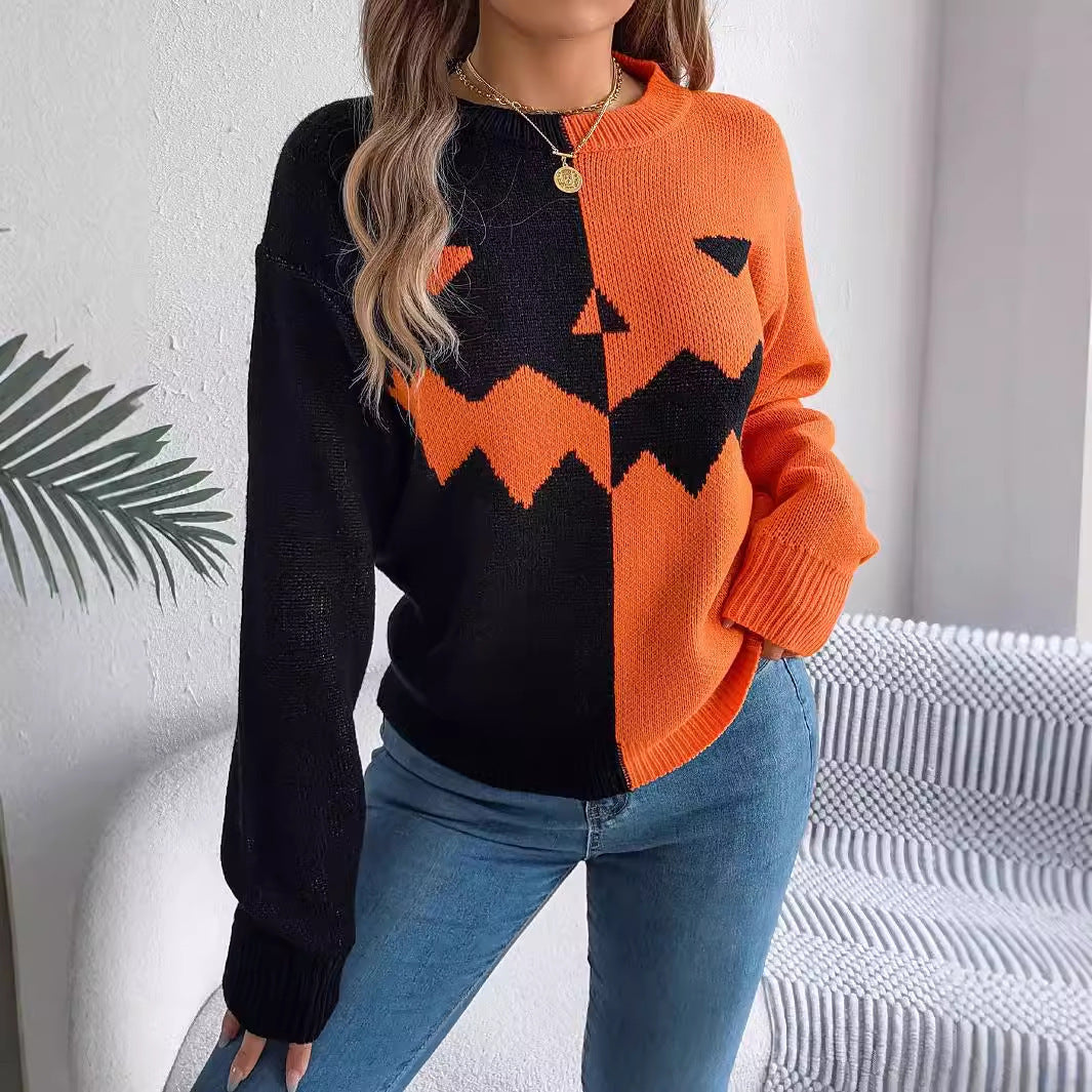 Halloween Langarmpullover für Damen