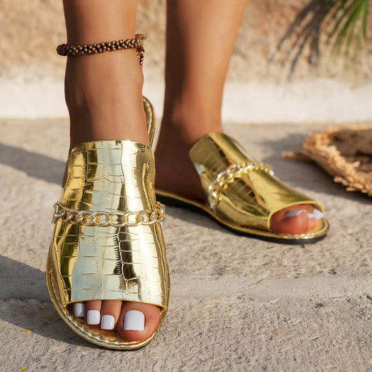 Sommerketten-Sandalen für Damen